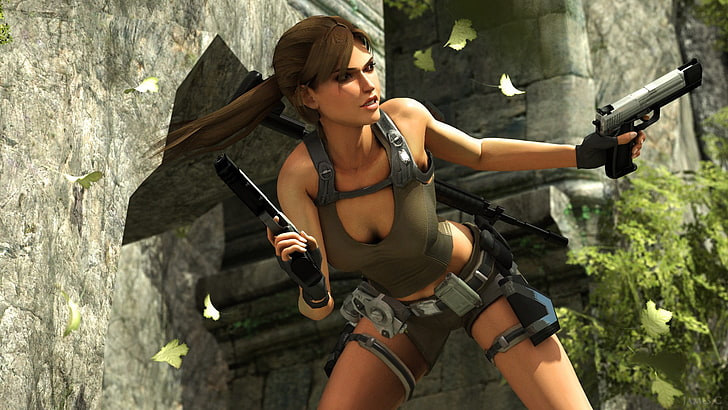 Tomb Raider Lara Croft digital wallpaper, lara croft, underworld, tomb raider, Eidos Interactive, HD wallpaper