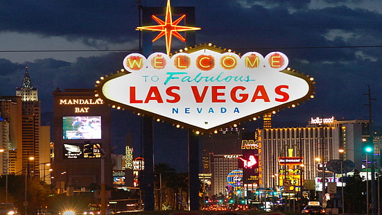 Bienvenue dans le fabuleux Las Vegas Nevada City en Amérique du Nord, Fond d'écran HD HD wallpaper