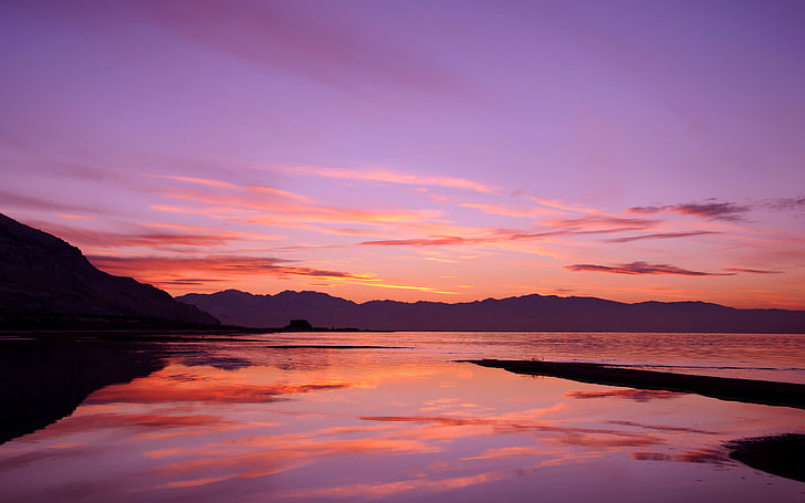 Pulau Stansbury - Great Salt Lake, Wallpaper HD