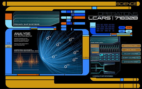 Star Wars, LCARS, Star Trek, HD-Hintergrundbild HD wallpaper