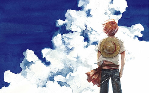anime, cloud, piece, shanks, Wallpaper HD HD wallpaper