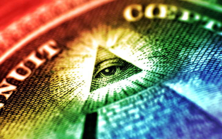 Geld, Illuminati, HD-Hintergrundbild
