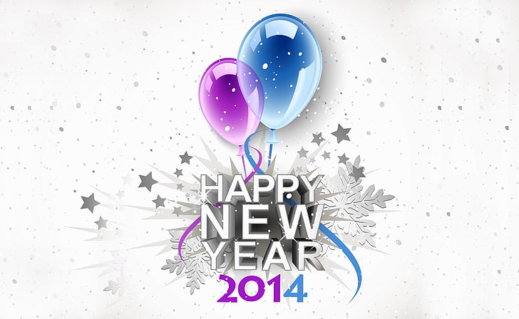 Bye Bye 2013 Welcome 2014, Happy New Year 2014 illustration, Holidays, New Year, happy new year, HD wallpaper