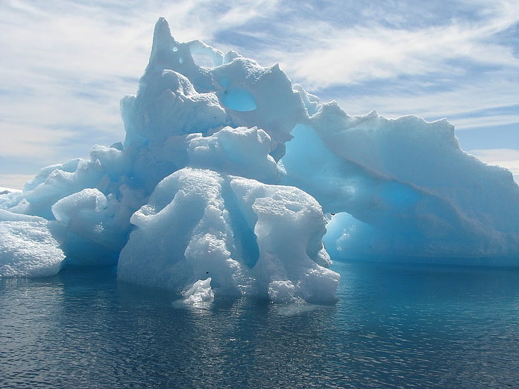 북극, 얼음, 물, HD 배경 화면