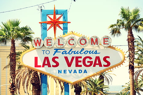 Лас-Вегас, Невада, Ретро, ​​Лас-Вегас, США, Невада, винтаж, знак Лас-Вегас, HD обои HD wallpaper