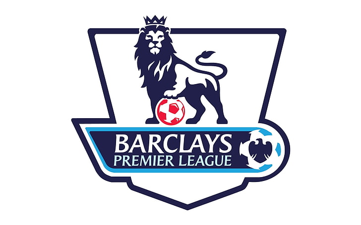 Logo Barclays, fond, ballon, Lion, Barclays, Premier League anglaise, Fond d'écran HD