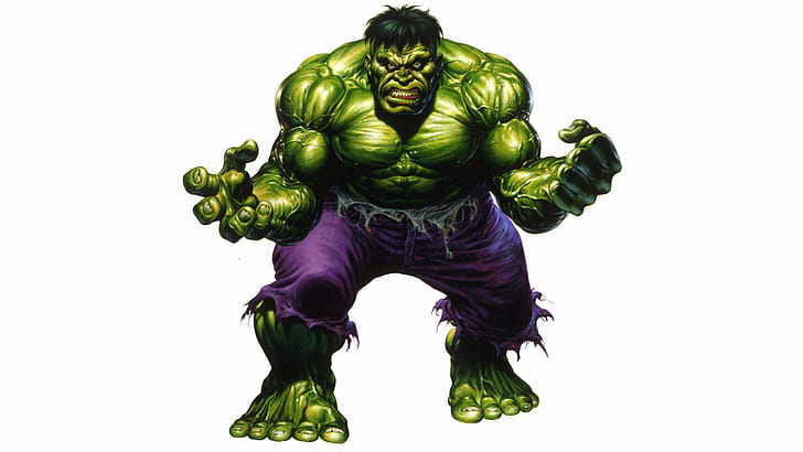 Hulk The Hulk White HD, hulk illustration, cartoon/comic, white, the, hulk, HD wallpaper