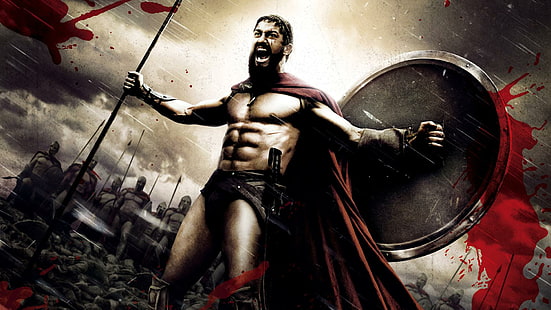 300, espartano, guerreiro, raiva, forte, Gerard Butler, rei, Leonidas, espartano, guerreiro, raiva, forte, Gerard Butler, rei, Leonidas, HD papel de parede HD wallpaper