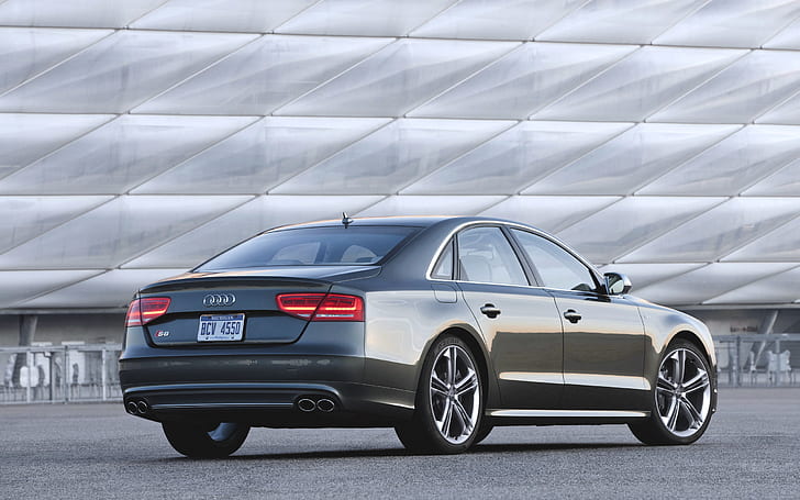 Audi, The evening, Auto, Machine, Grey, Sedan, TFSI, HD wallpaper