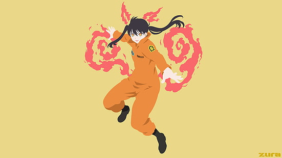 อนิเมะเรื่อง Fire Force Tamaki Kotatsu, วอลล์เปเปอร์ HD HD wallpaper
