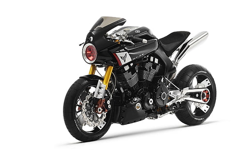 Yamaha MT-09, moto, fond blanc, véhicule, Fond d'écran HD HD wallpaper