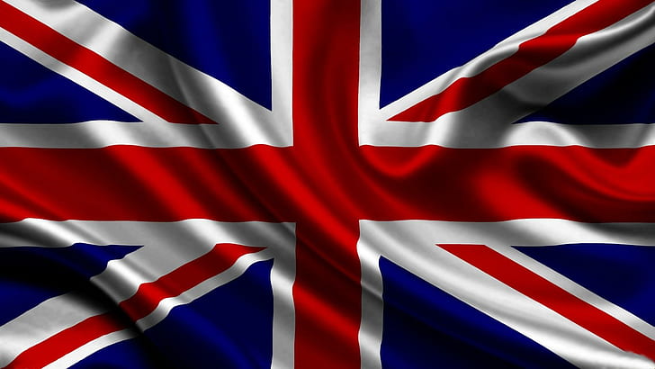 *** Флаг Англии ***, белый, англия, флаг, цвет, синий, 3d и абстрактный, HD обои