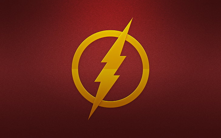 Logo Flash, błyskawica, logo, tapety wysokiej jakości, Flash, Tapety HD