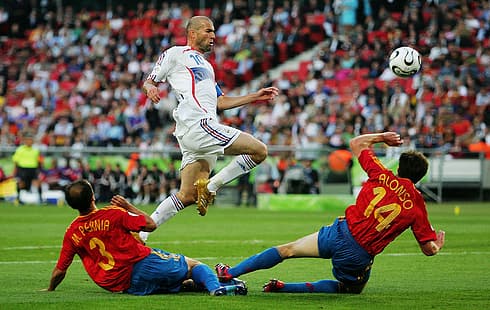Prancis, Olahraga, Sepak Bola, Italia, Legenda, Zinedine Zidane, Zizou, Final, Piala Dunia 2006, Piala Dunia 2006, Wallpaper HD HD wallpaper