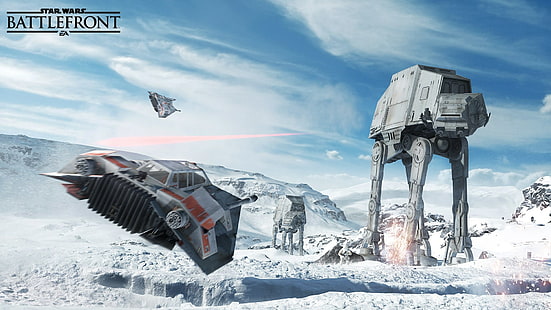 Star Wars Battlefront AT AT ، حرب النجوم ، جبهة القتال ، النجوم ، الحروب ، جبهة القتال، خلفية HD HD wallpaper