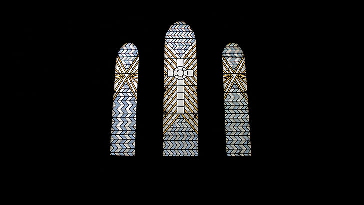 architecture, church, negative Space, Stained Glass, window, HD wallpaper