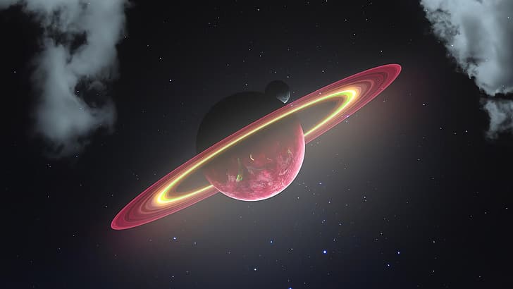 กาแลคซีแอนโดรเมดาทางช้างเผือกดาวอวกาศเนบิวลารุ้งดาวเสาร์ดาวเคราะห์จักรวาล, วอลล์เปเปอร์ HD