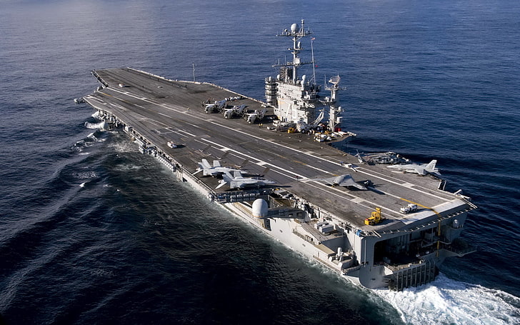 armas, o transportador, USS Harry S. Truman, HD papel de parede
