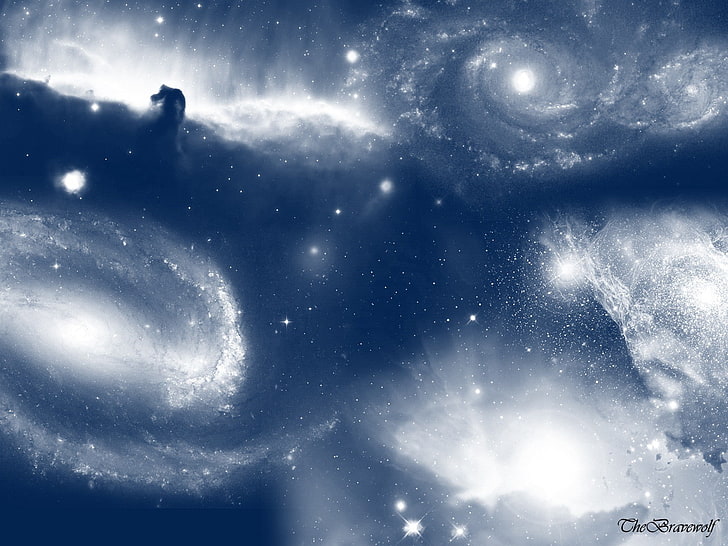 天の川の図、宇宙、星、雲、明るく輝くもの、宇宙、 HDデスクトップの壁紙