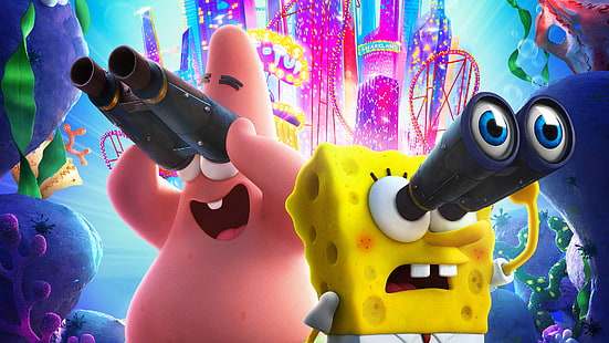Movie, The SpongeBob Movie: Sponge on the Run, Patrick Star, SpongeBob SquarePants, HD тапет HD wallpaper