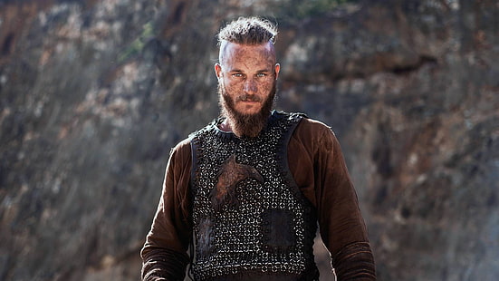 men's brown long-sleeved op, Vikings (TV series), Ragnar Lodbrok, TV, HD wallpaper HD wallpaper