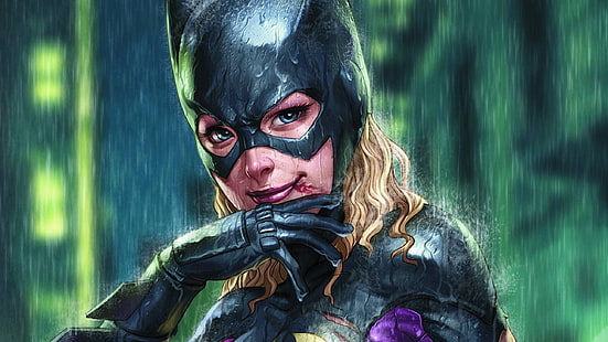 Илюстрация на Batwoman, Batgirl, супергероини, DC Comics, Стефани Браун, комикси, HD тапет HD wallpaper