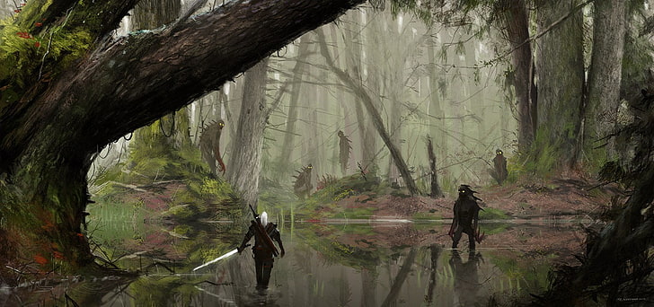 zrzut ekranu z gry, Wiedźmin, Geralt z Rivii, Wiedźmin 3: Dziki Gon, Tapety HD