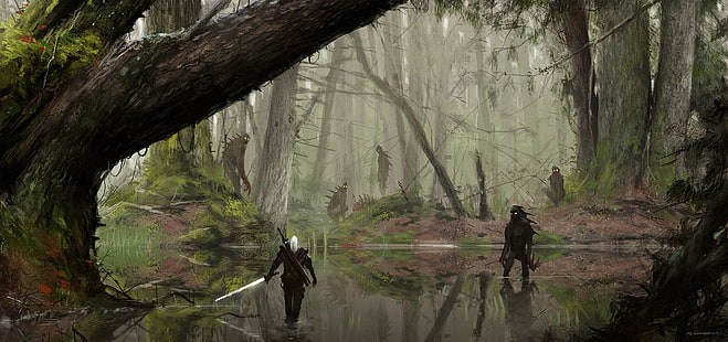 لقطة شاشة للعبة ، The Witcher ، Geralt of Rivia ، The Witcher 3: Wild Hunt، خلفية HD HD wallpaper