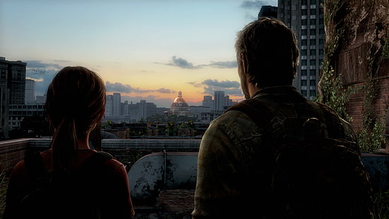 edificio gris de gran altura, The Last of Us, Fondo de pantalla HD HD wallpaper
