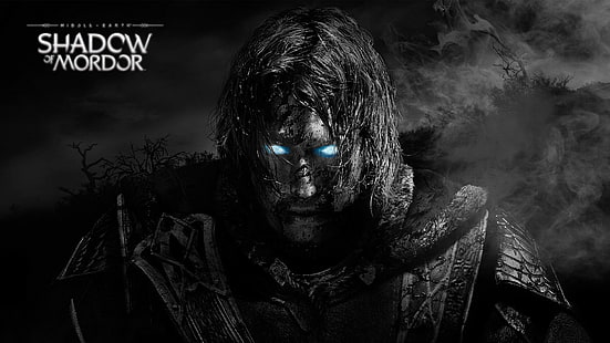 schwarze und graue Haarperücke, Talion, Schatten, Mordor, PC-Spiele, Videospiele, Mittelerde: Schatten von Mordor, HD-Hintergrundbild HD wallpaper