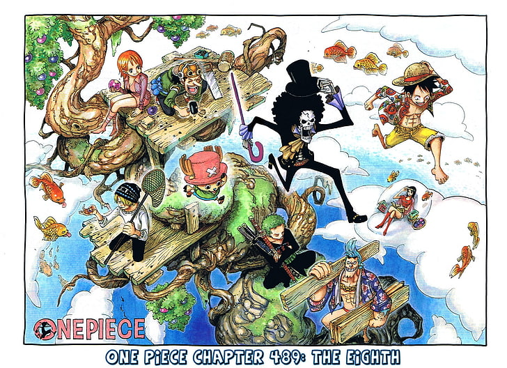 assorted color of dragon and dragon painting, One Piece, anime, Nami, Usopp, Sanji, Brook, Frankie, Tony Tony Chopper, Nico Robin, Monkey D. Luffy, Roronoa Zoro, HD wallpaper