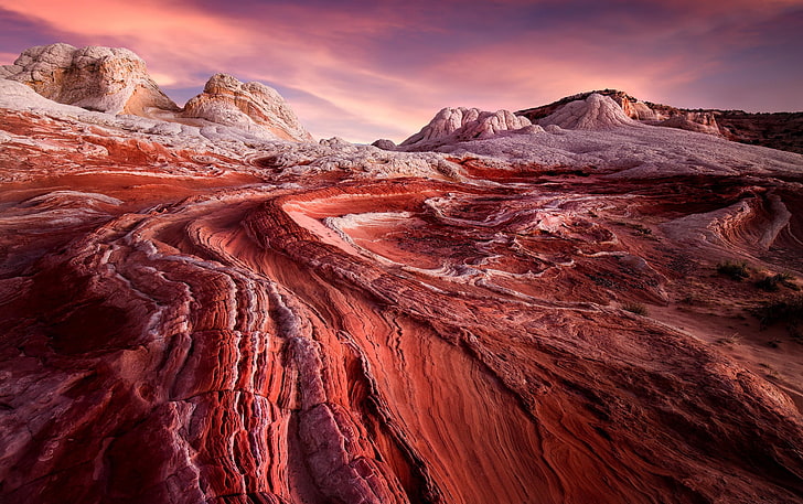 Аризона, природа, САЩ, пейзаж, скално образувание, червено, скала, HD тапет