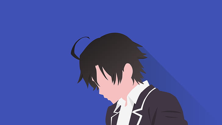 Yahari Ore no Seishun Liebeskomödie wa Machigatteiru, Hikigaya Hachiman, Anime Boys, HD-Hintergrundbild