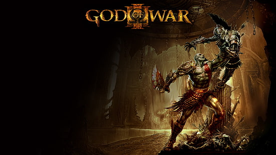 Ilustración de God of War, God of War III, God of War, Fondo de pantalla HD HD wallpaper