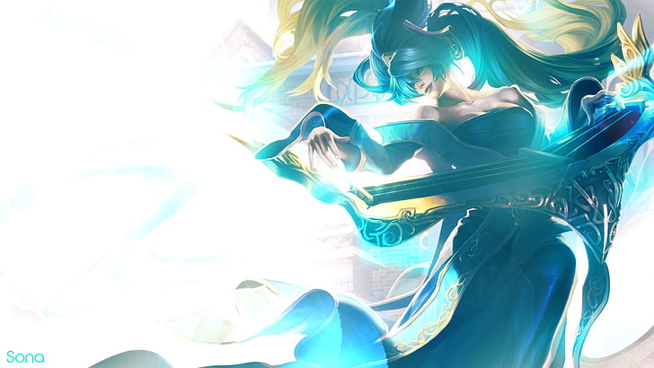 weibliche Anime-Figur Tapete, League of Legends, Sona (League of Legends), HD-Hintergrundbild