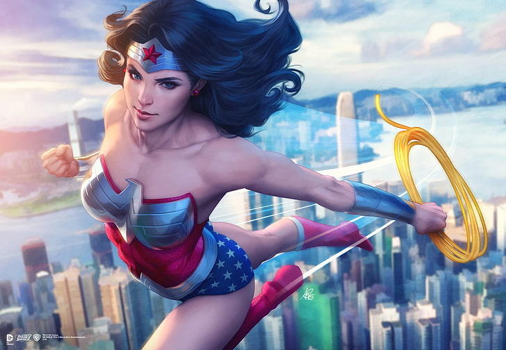 Wonder Woman, Kunstwerk, Artgerm, DC Comics, HD-Hintergrundbild