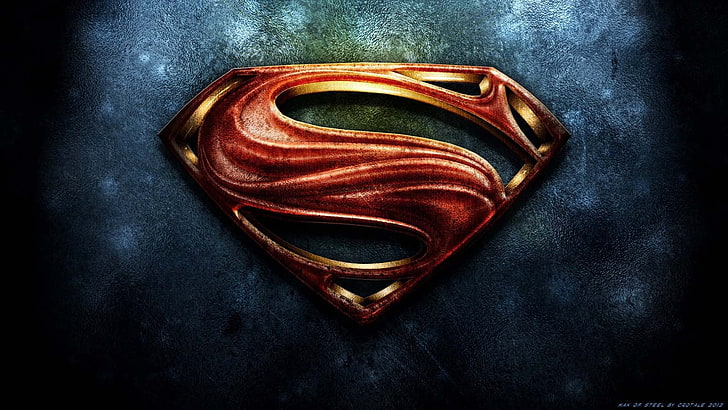 Superman logo, Superman, logo, DC Comics, Man of Steel, HD wallpaper