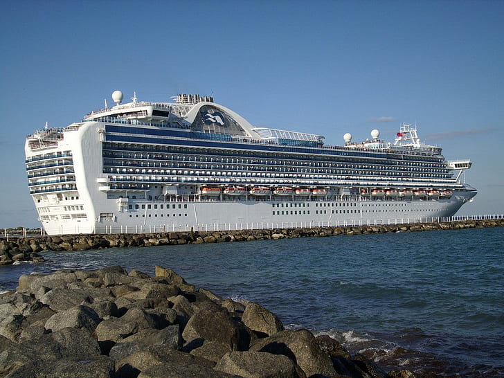 cruise ship, ship, vehicle, HD wallpaper