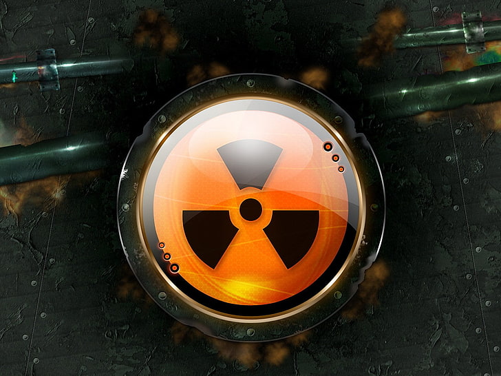biohazard logo, Sci Fi, Radioactive, Radiation Symbol, Tri-Foil, HD wallpaper