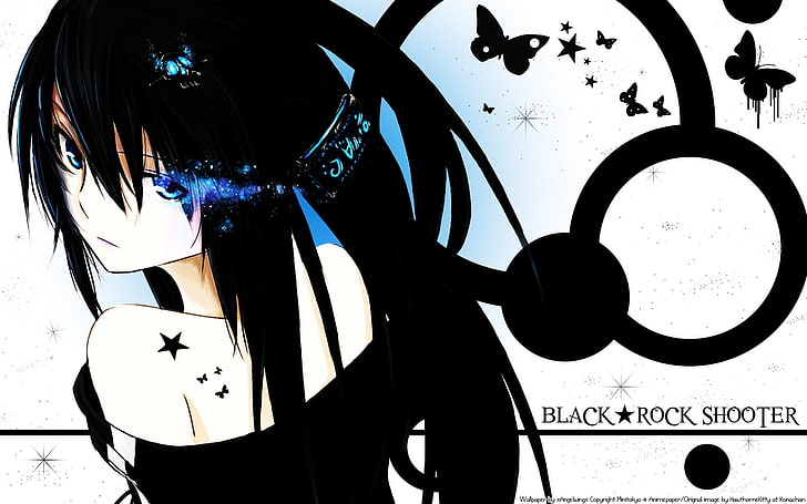 Black Rock Shooter, Kuroi Mato, twintails, anime girls, anime, HD wallpaper