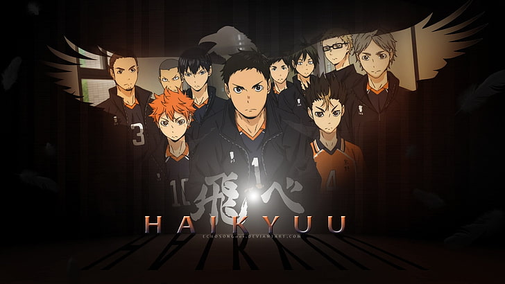 Haikyuu digital wallpaper, Anime, Haikyu!!, HD wallpaper