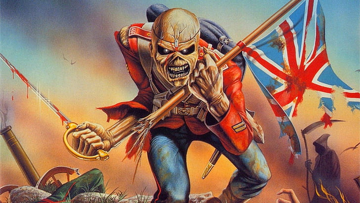 Iron Maiden Eddie Union Jack, Tapety HD