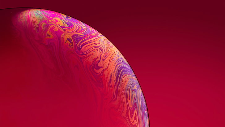 Red Bubble iPhone XR Stock, red, iPhone, Bubble, Stock, HD wallpaper