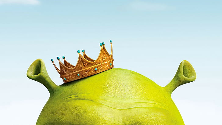 Shrek the Third, mahkota emas shrek, shrek, third, Wallpaper HD
