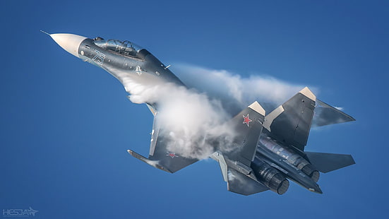 Реактивные истребители, Сухой Су-30, Самолет, Реактивный истребитель, Боевой самолет, HD обои HD wallpaper