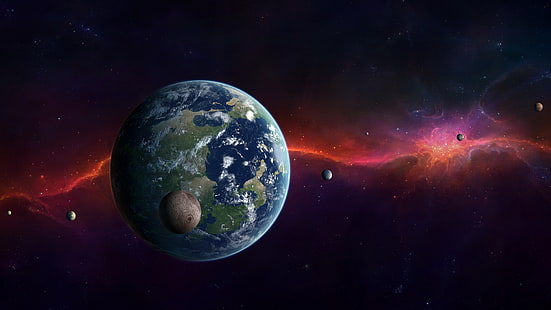 pianeta, atmosfera, terrestre, spazio, kepler-452b, universo, kepler 452b, cielo, spazio, esopianeta, astronomia, Sfondo HD HD wallpaper