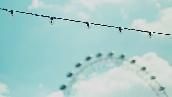 grande roue, Londres, London Eye, Fond d'écran HD
