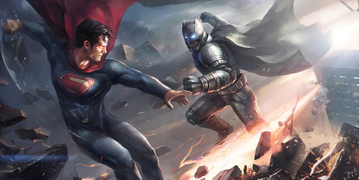 Супермен, Батман, Батман V Супермен: Зората на справедливостта, DC Comics, HD тапет