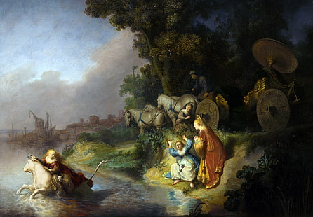 bild, Våldtäkten av Europa, mytologi, Rembrandt van Rijn, HD tapet HD wallpaper