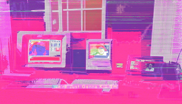 vaporwave, Million Dollar Extreme, computer, Computer screen, HD wallpaper